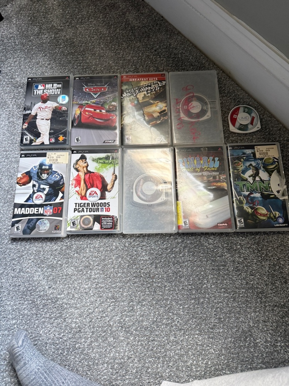 Sony PSP Game UMD Lot in Black, Red, White - Sports & Action Titles
